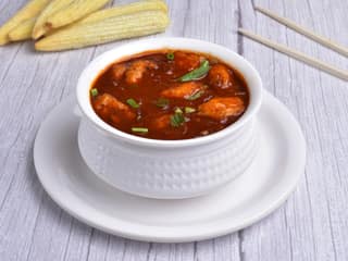 BABY CORN MUNCHURIAN GRAVY