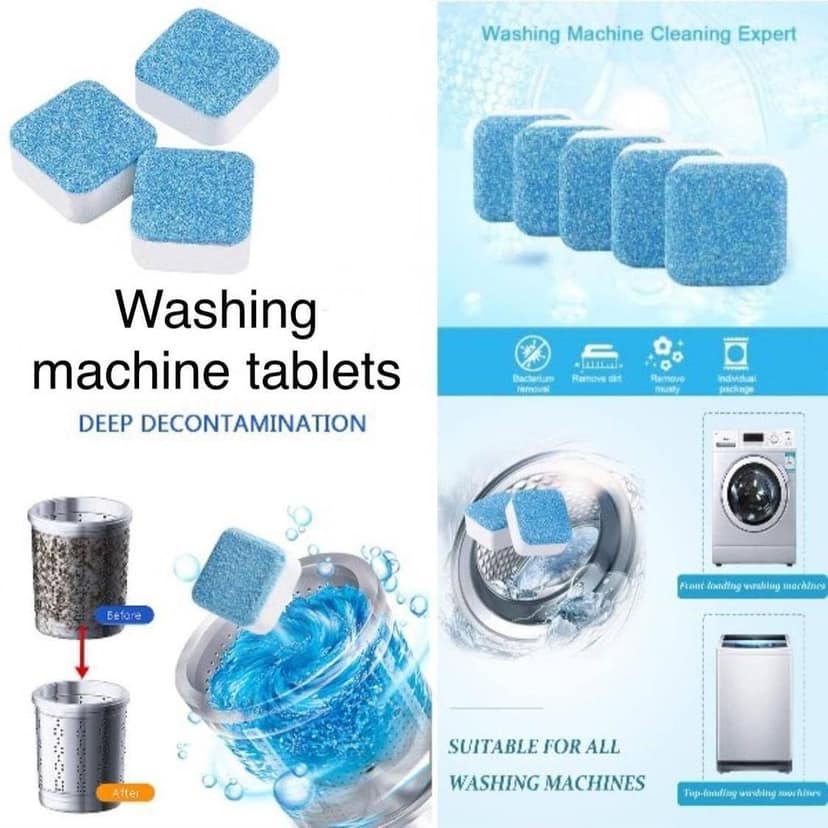 Washing Machine Deep Cleaner & Descaling Tablets for Odor & Limescale Removal view 2