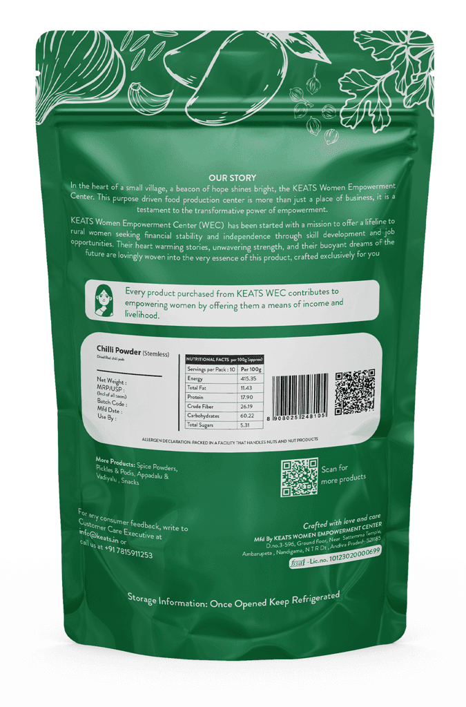 KEATS EATS Stemless Chilli Powder - Authentic Indian Spice view 2
