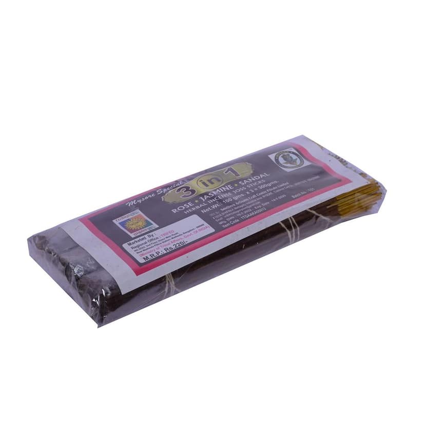 Mysore Special 3 in 1 Herbal Incense Joss Sticks (300 grams) view 2