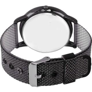 HRV Men's Round Dial Black Strap Analog Watch view 2