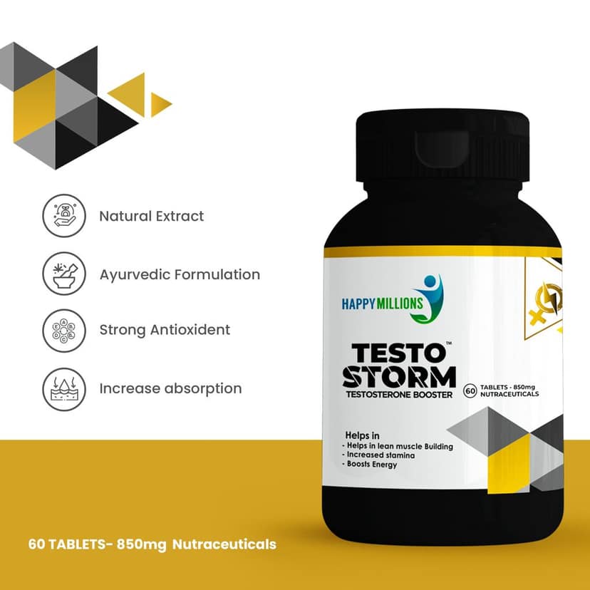 Happy Millions TestoStorm - Natural Testosterone Booster view 2