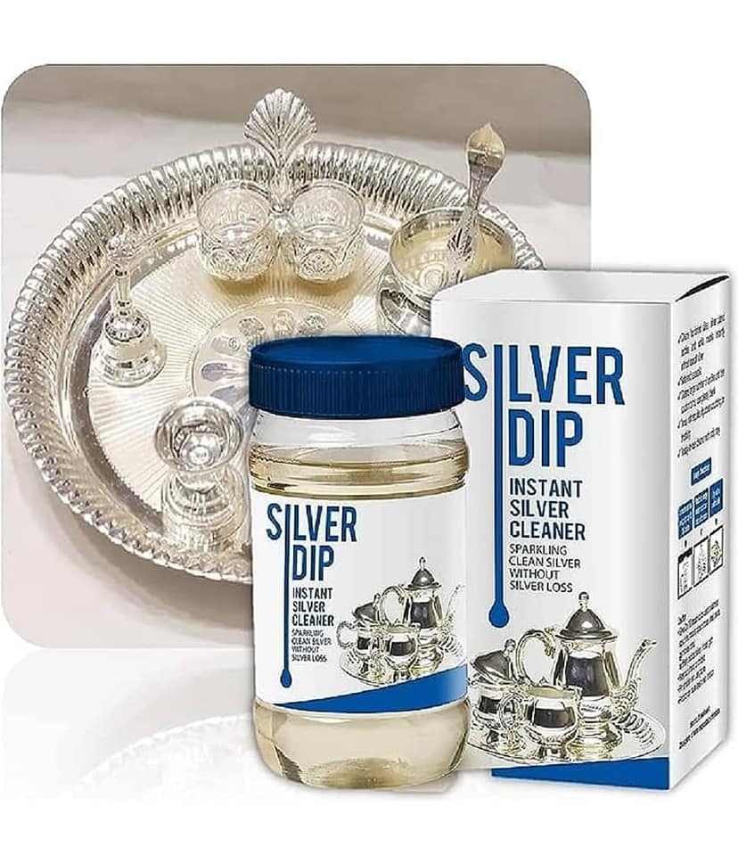 Bhavyta Silver Dip Instant Cleaner Silver Polish Liquid Sparkling Clean Silver Without SilverLoss 300 g view 2