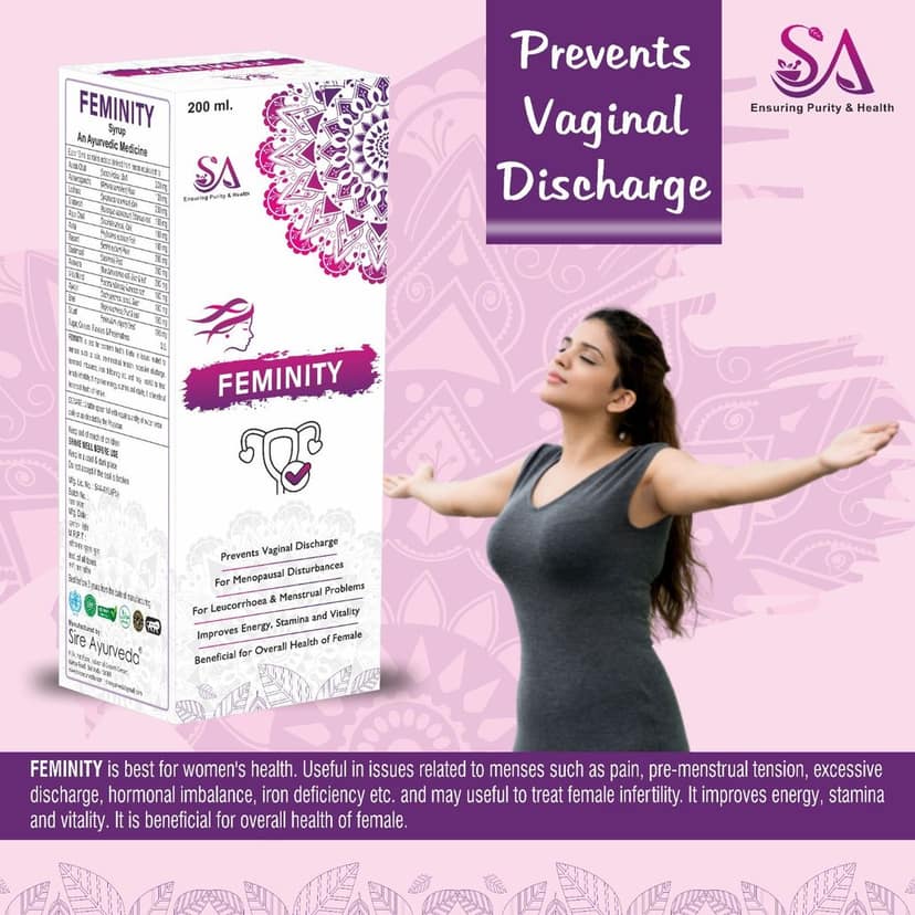 FEMINITY( Women ayurvedic herbs, Shatavari, Ashwagandha, Ashoka, Lodhra, Babool) view 2