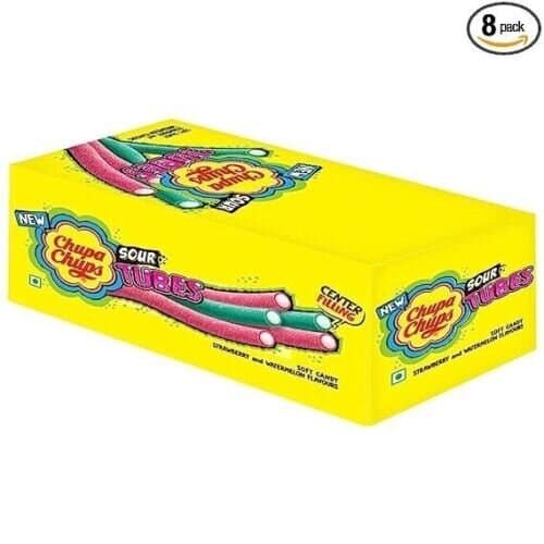 Chupa Chups Sour Tubes Soft Candy Watermelon 24g