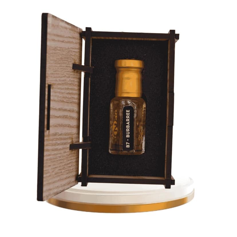 alnaqi fragrances Burbarree Attar 12ml - Men's Attar Perfume, No Alcohol Long Lasting Itar for Men, Premium London-Style Fragrance Oil, Concentrated Arabic Scent