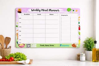 Fintastics Magnetic Weekly Meal Planner