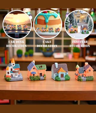 Flenzy 4 Piece of Sweet European Style Country Villas