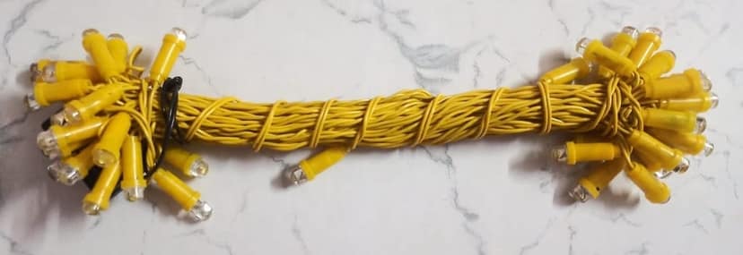 Yellow or Warm White LED Lighting/Rice Lights/String Lights/Fairy Lights with Constant Function, 10.6 Meter Length & 40 LED Bulbs view 2