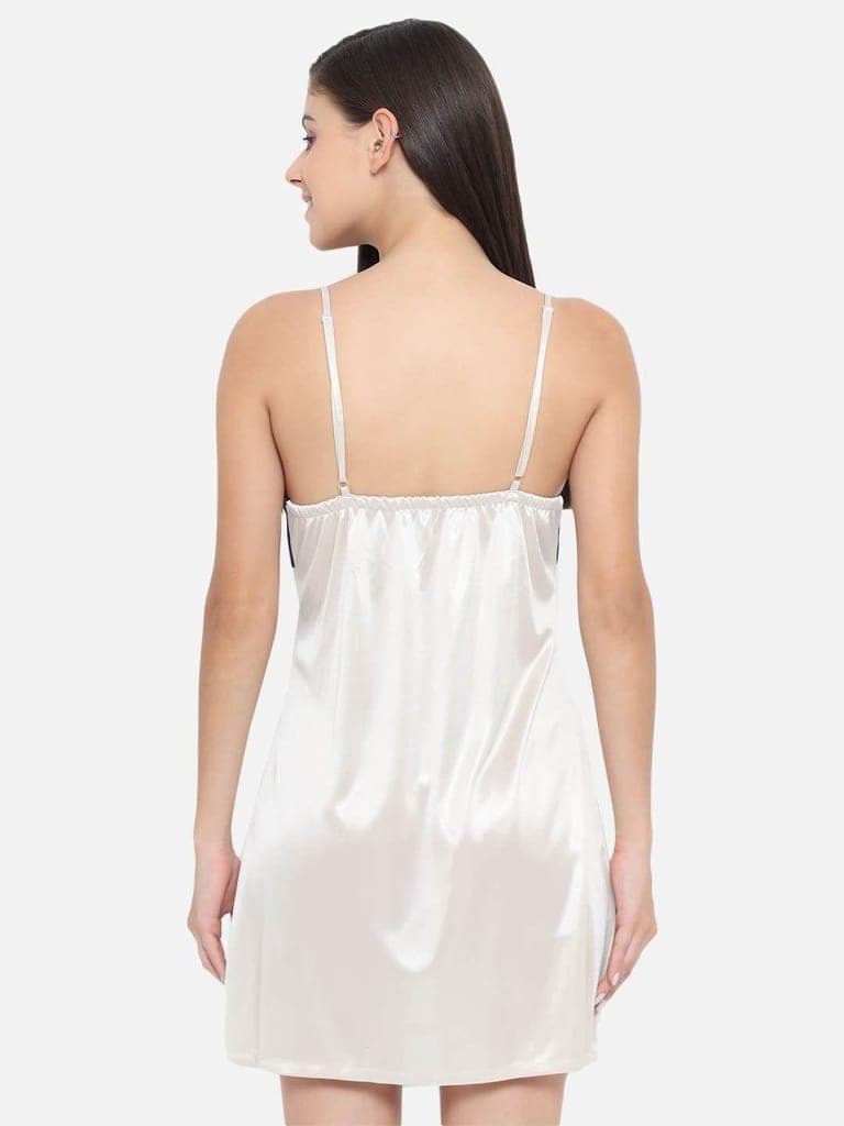 Hot Bridal Honeymoon Babydoll and Bikini Dress-White-B40Ac view 2