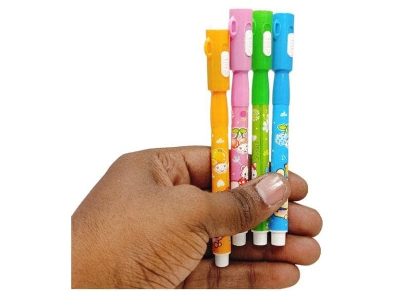 4 Colors Kawaii Cartoon Gel Pens with Light view 2