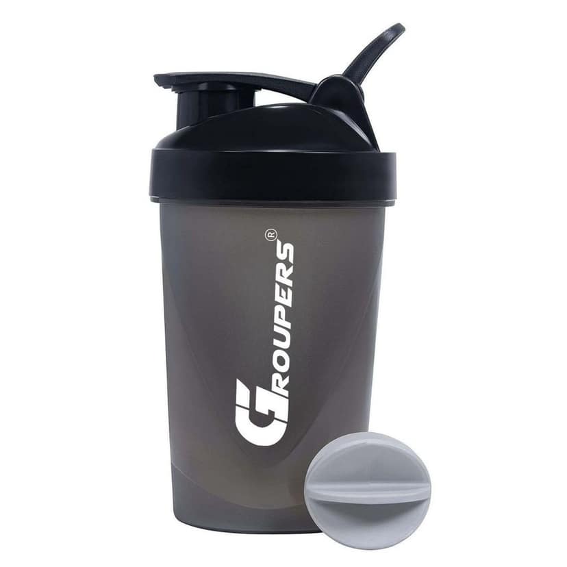 GROUPERS Duffle Canvas Bag with Shaker Bottle-400ml, Wrist Band & GloveslSports & Travel BaglSports Kitl (Blue) view 2