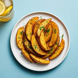 Potato Wedges + Cool Drink
