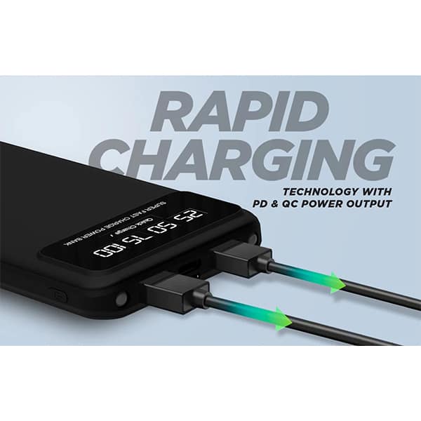 Intex Strong Rhino PD QC 10K Poly Power Bank Intex Strong Rhino PD QC 10K Poly Power Bank - Black view 2