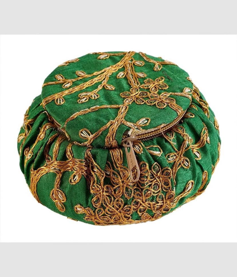 Apratim Green Fabric Potli