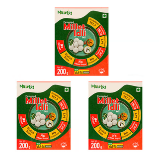 Milletsy Millet Idli Instant Mix Fermented 200g Pack of 3