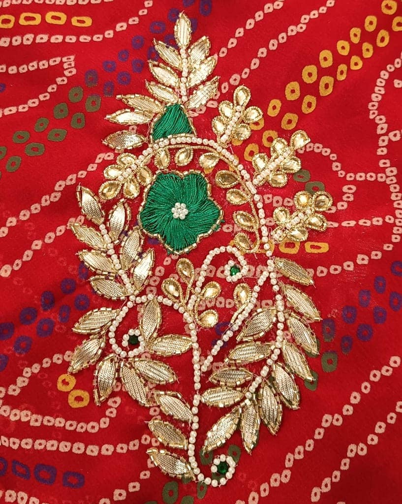 RAJASTHANI GEORGETTE CHUNRI view 2