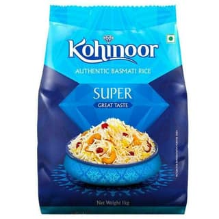 Kohinoor Authentic Super Value Basmati Rice 1 Kg