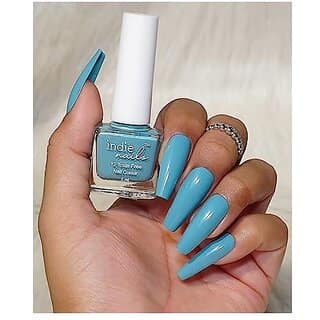 Nail Polish Blissful Blue - Soft Blue Shade Long-Lasting High-Shine Finish | Chip-Resistant and Quick-Drying Formula | Vegan and 12-Free Nail Paint For Women Professional-Quality Manicure 5ml