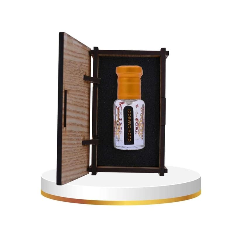 alNaqi Oudh Cambodi 6ml - Original Cambodian Agarwood, Alcohol Free Oudh Cambodi Oil, Long Lasting Luxury Perfums for Unisex, Premium Oud-Fragrances-Ittar