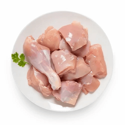 Chicken Breast with Bone Curry Cut Skinless 750 Gms
