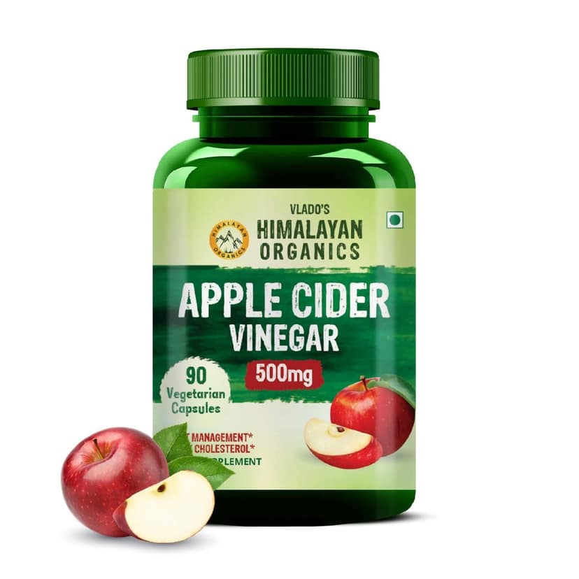 Vlado's Himalayan Organics Apple Cider Vinegar Supplement for Body Detoxification & Supports Digestive Health 90 Veg Capsules view 2