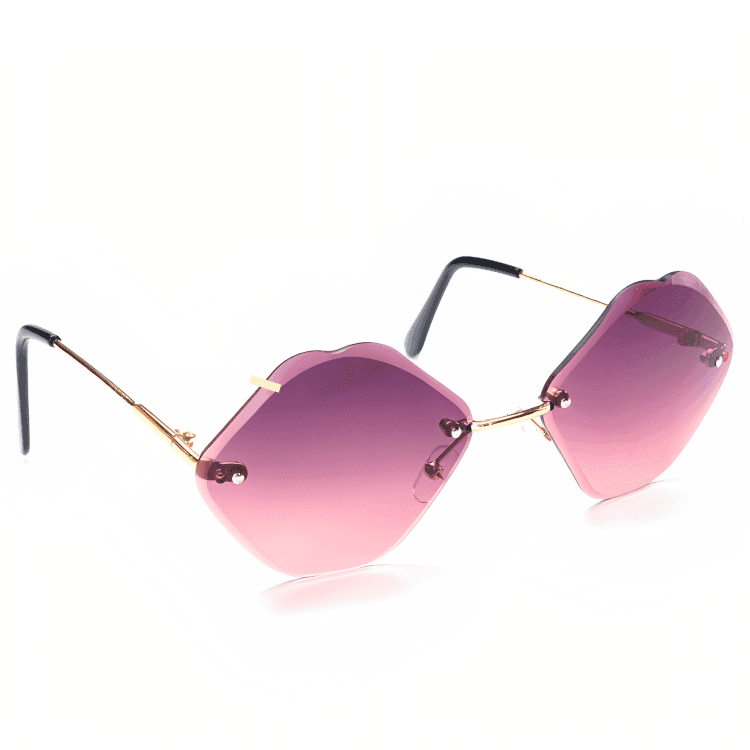 Jubleelens - Butterfly Rose Color Sunglasses - Feminine and Glamorous look with UV Protection For Woman 2303-Pink - view 2