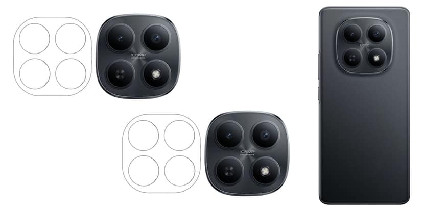 ISAAK Back Camera Lens Protector compatible for Redmi Note 15 5G (Pack of 2)