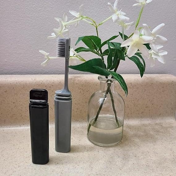 Travel Folding Toothbrush – 2 Pack | Compact & Foldable Toothbrush with Soft Bristles | Portable Toothbrush for Travel, Office & Camping view 2