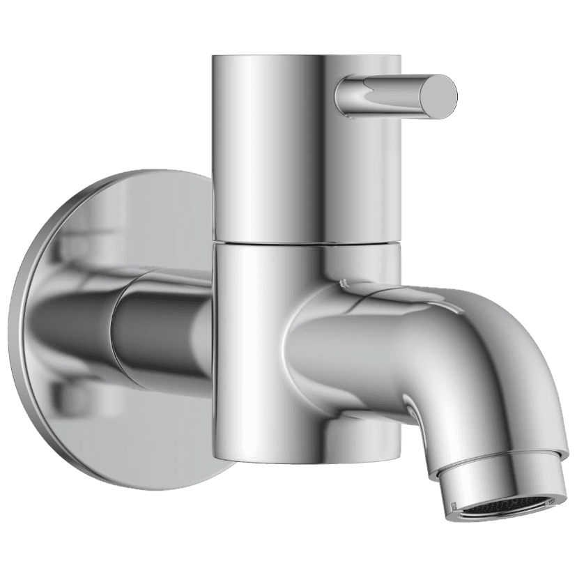 LX-1303 Long Nose Bib Tap With Wall Flange view 2