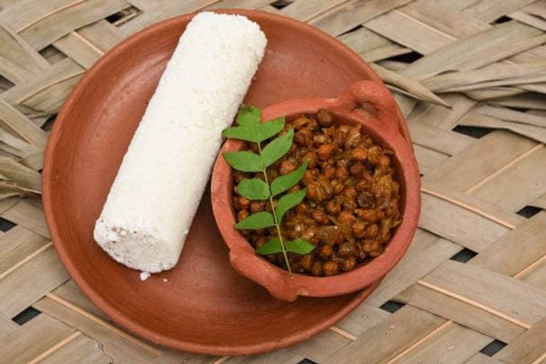 Puttu Kadala Curry And A Soft Drinks