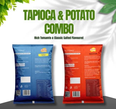 Favreats Tapioca & Potato Chips Combo (70g x 2) view 2
