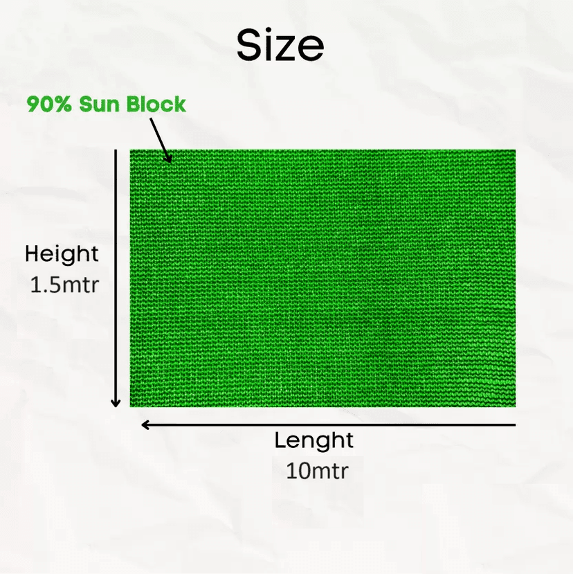 Greenery (5Ft'x30Ft')- Green Shade Net, 75% Sunlight Block For Gardening/Plants/Balcony Portable Green House (Green)