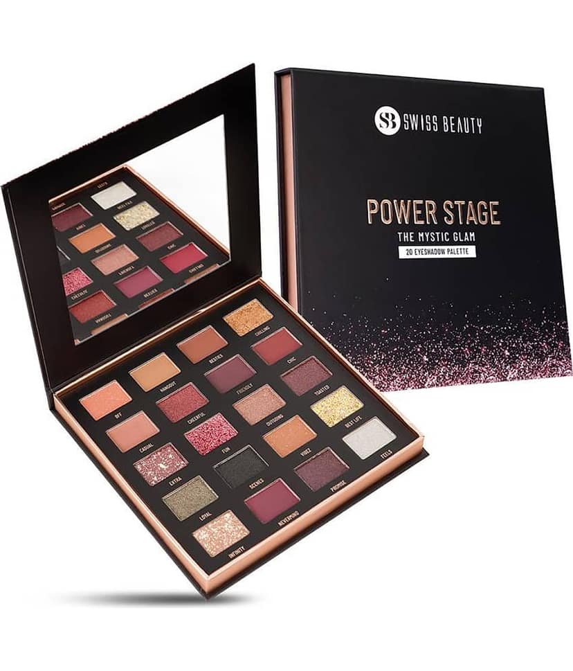Swiss Beauty Power Stage Eyeshadow Palette, 25g (Pack of 1)