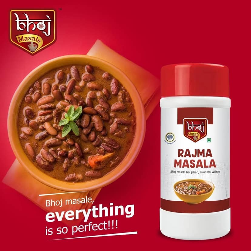 Bhoj Masale Rajma Masala Powder 500GM Each | Authentic Spice Mix | No Preservatives & No Added Colors view 2