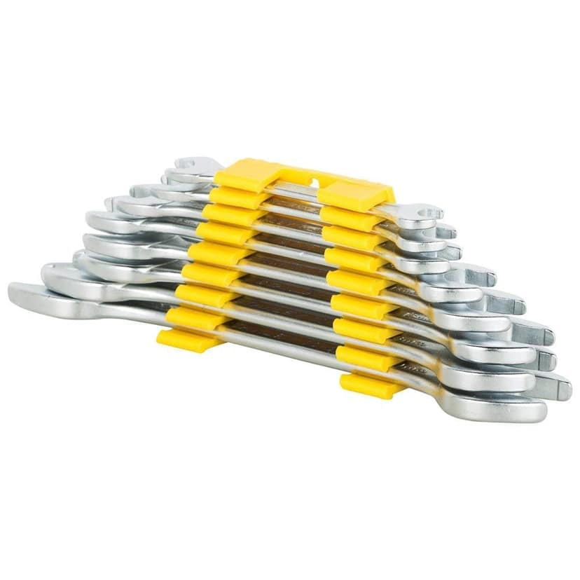 Stanley Double Open End Spanner Set 8Pcs 6X7 To 20X22Mm 70-379E view 2