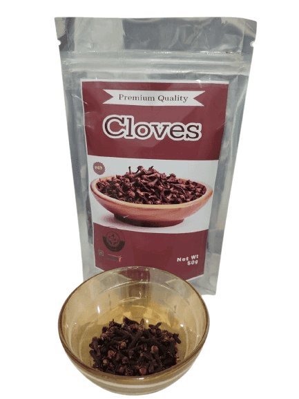 Premium Quality Whole Cloves Spice Pouch - Aromatic 50g Pack view 2