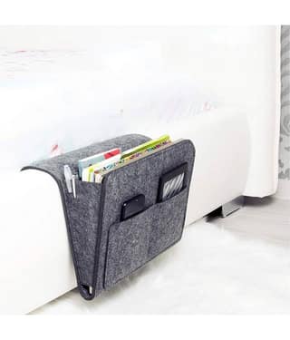 Bedside Caddy| Ipad Holder | Dorm College Room, Bunk Bed, Hospital Bed, Kids Baby Bed | Hanging Storage Organizer | Remote Holder