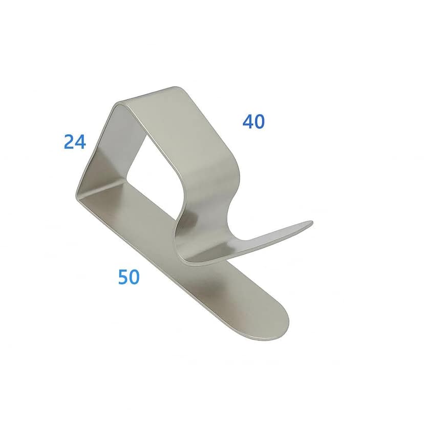 Table Clips for Table Cloth (12 Pieces) � Drawing Board & Drafting Sheet Clamps for Home, Office & Events � Tempered Steel Chrome-Plated Clamps to Hold Table Covers Tight � Multipurpose Holders view 2