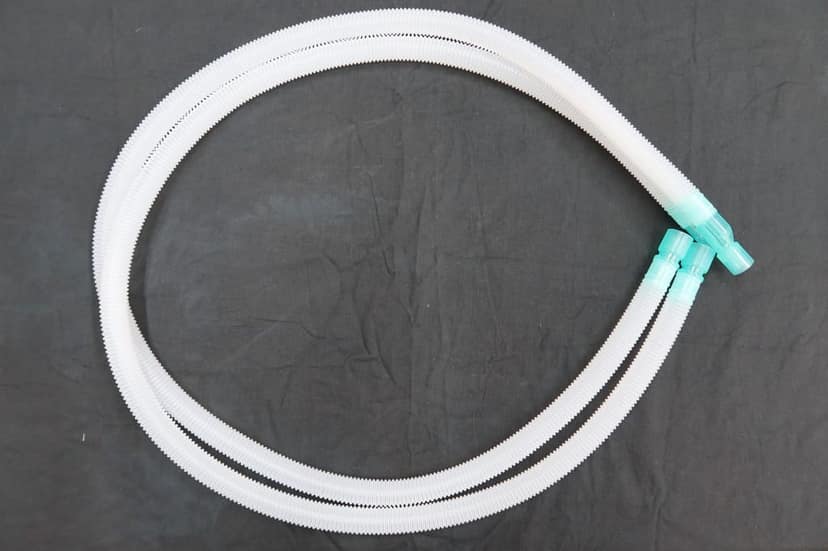Breathing System Plain/Ventilator Circuit Adult | Non-Sterile Medical Grade Circuit for ICU & Anaesthesia Machine | Single Use | Standard Connectors view 2