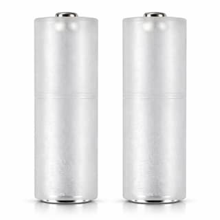 AAA to AA Battery Converter Adapter Sleeves – Converts AAA Batteries to AA Size | Reusable Battery Holders for Remote, Toys, Clock & More (Pack of 2)