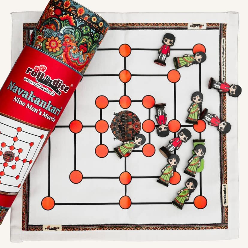 Classic Nine Men's Morris Game Board Set