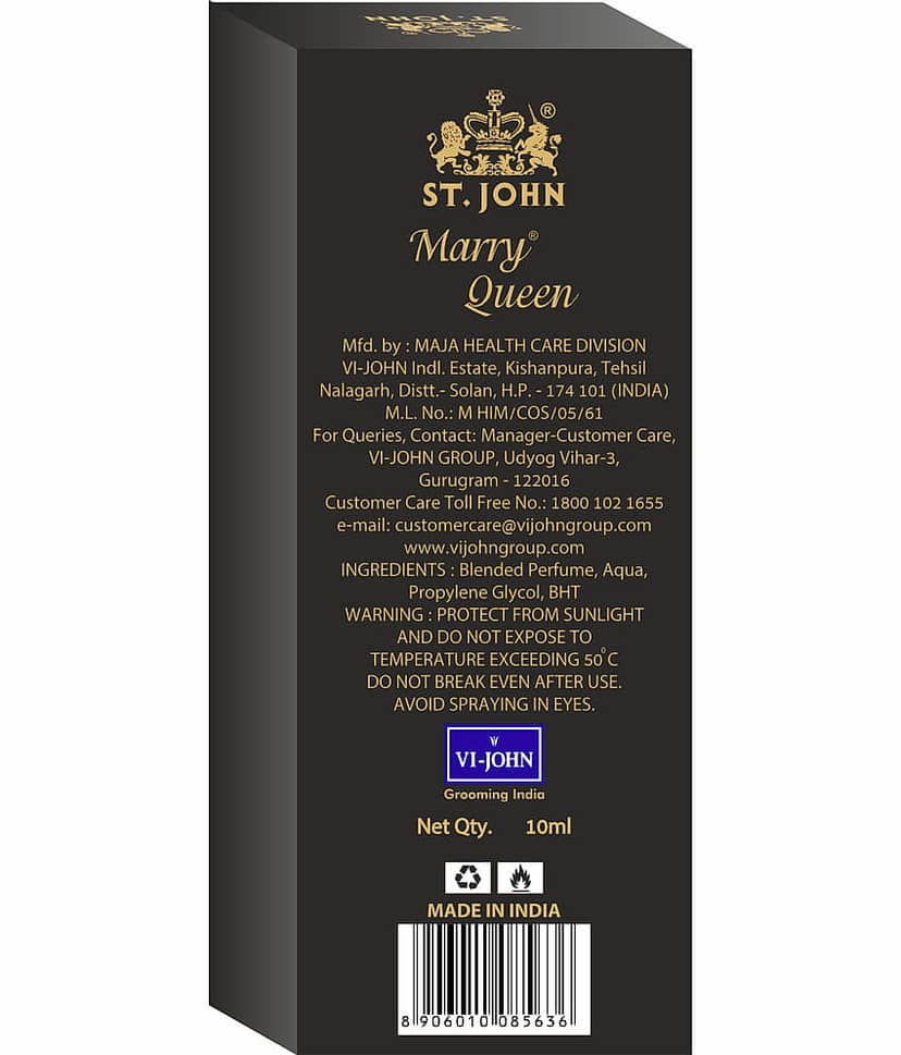 St. John Desire, Marry queen, Cobra Pocket Perfume for Men 10 ml ( Pack of 3 ) view 2