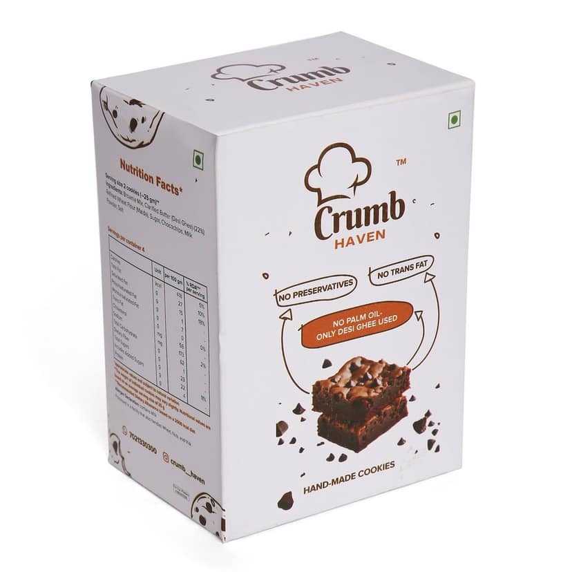 Chocochip Brownie Cookies (pack of 4) view 2