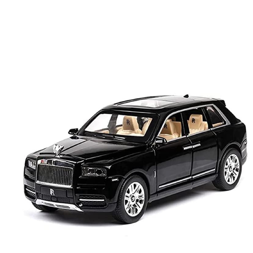 KTRS ENTERPRISE 1:32 Rolls Royce Cullinan Diecast Metal Pullback Toy car with Openable Doors & Light, Music Boys Gifts Toys for Kids - Multicolor view 2