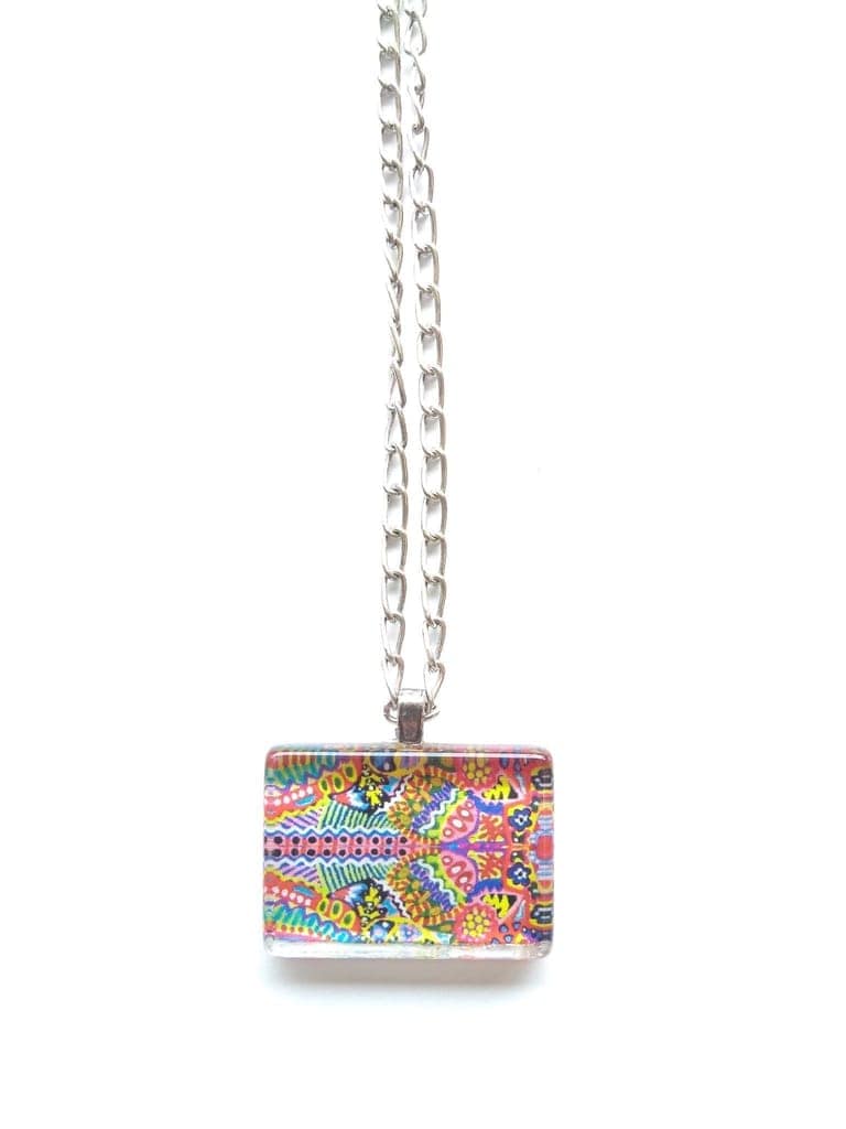 Booming kingdom glass pendant