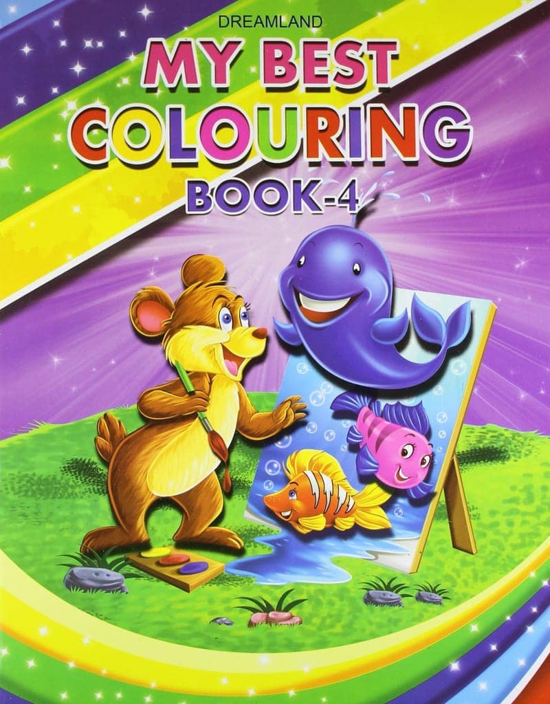 My Best Colouring Book - 4 [Paperback] Dreamland Publications