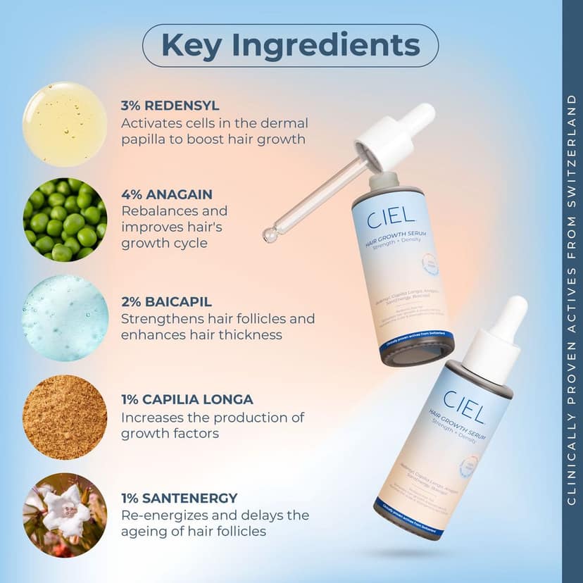 CIEL Hair Growth Serum to Reduce Hair Fall, Stimulate Hair Growth, Boost Density & Strengthen Hair view 2
