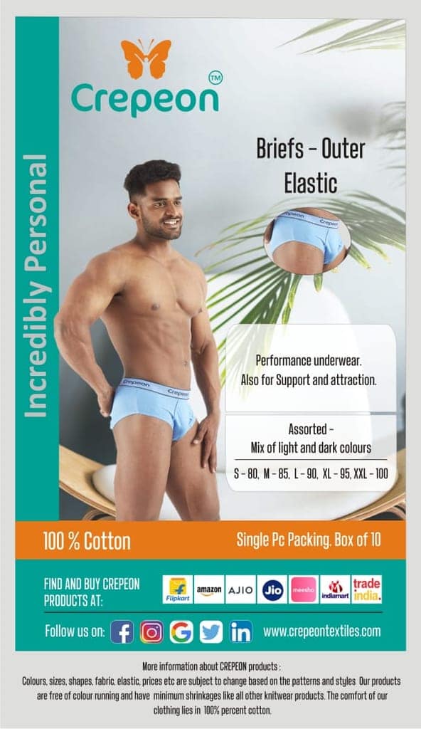 Crepeon Mens Brief OE - Outer Elastic view 2