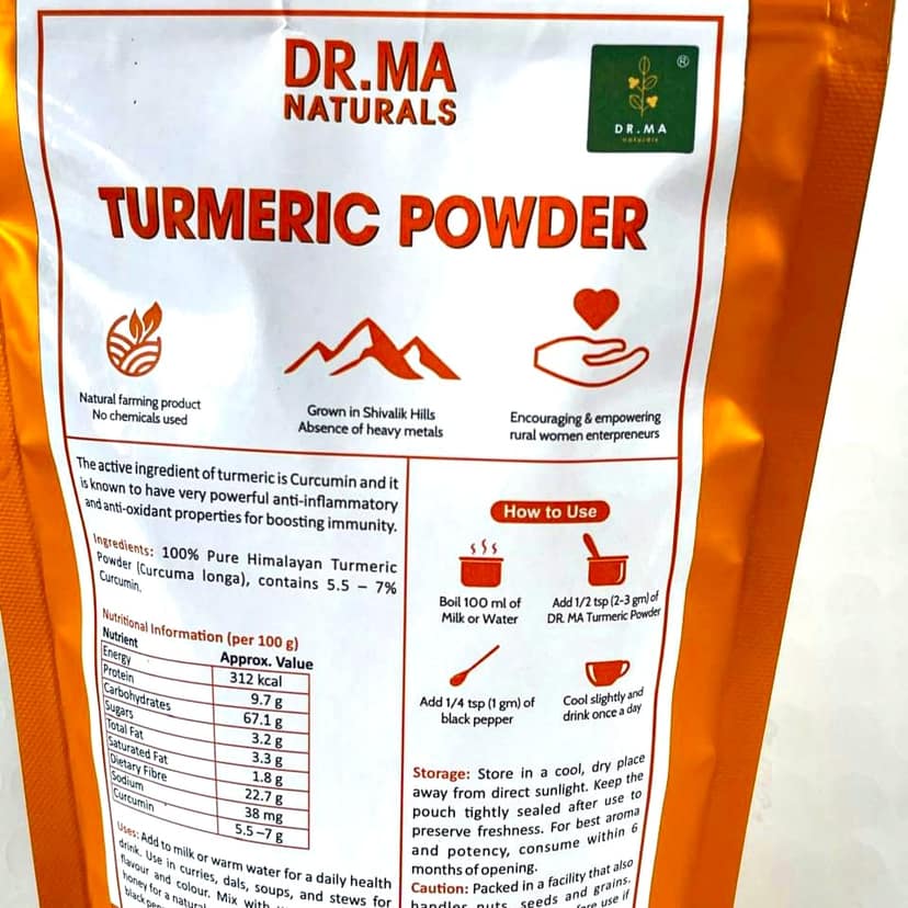Pure Himalayan Turmeric Powder (Curcuma longa) view 2